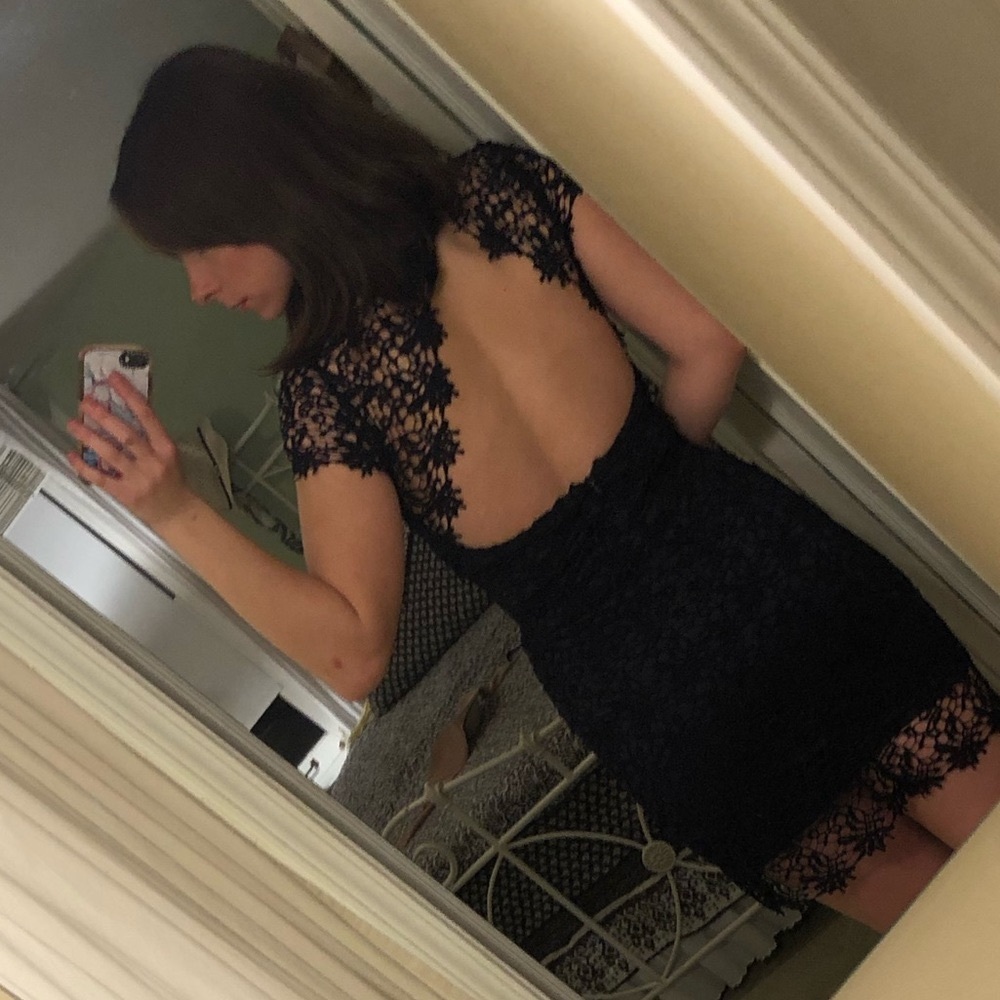 Navy homecoming dress